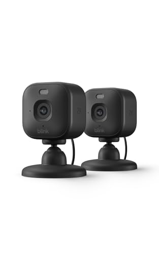 Blink Mini 2K Indoor Security Camera with Night Vision – 2 Pack