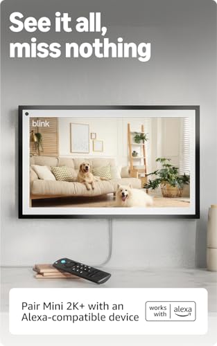 Blink Mini 2K Indoor Security Camera with Night Vision – 2 Pack