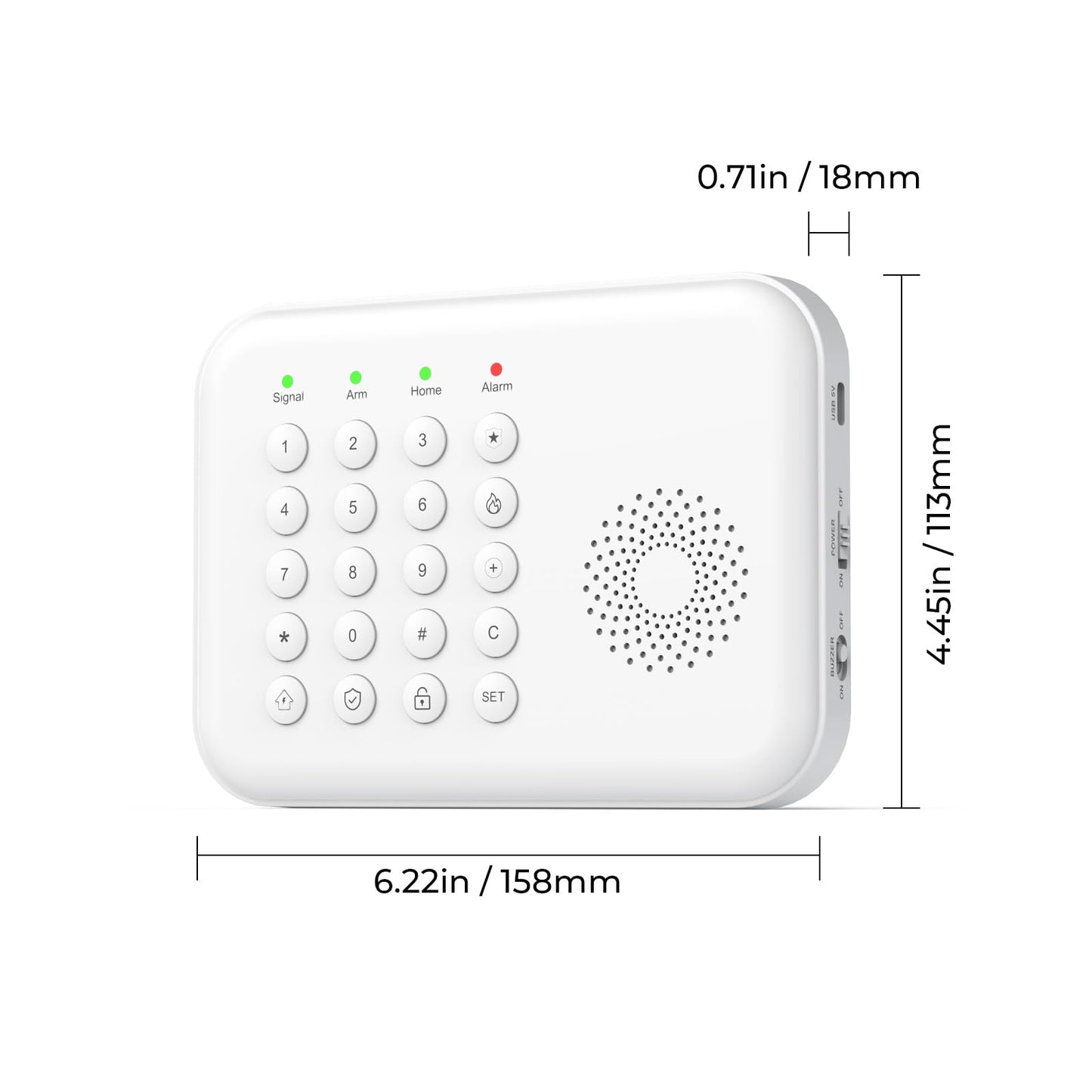 Hapippofa Alarm System for Home Security,WiFi/4G Home Alarm System with DIY
