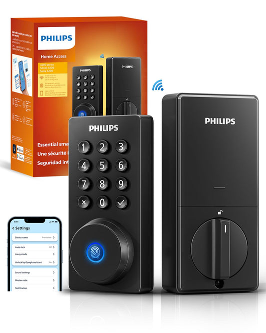 Philips WiFi Smart Deadbolt Door Lock with App & Fingerprint