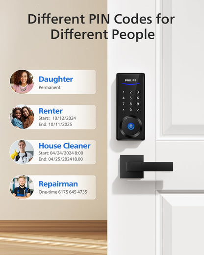 Philips Smart Door Lock with Fingerprint, App & Keyless Entry