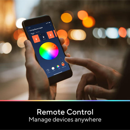 U-tec Smart RGB WiFi LED Light Bulbs with Alexa – A19 2 Pack