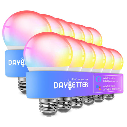 DAYBETTER Smart Dimmable LED Light Bulb with Alexa Support