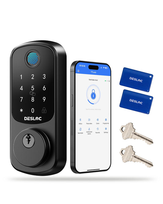 DESLOC B200 Fingerprint Smart Door Lock with Handleset & Keypad