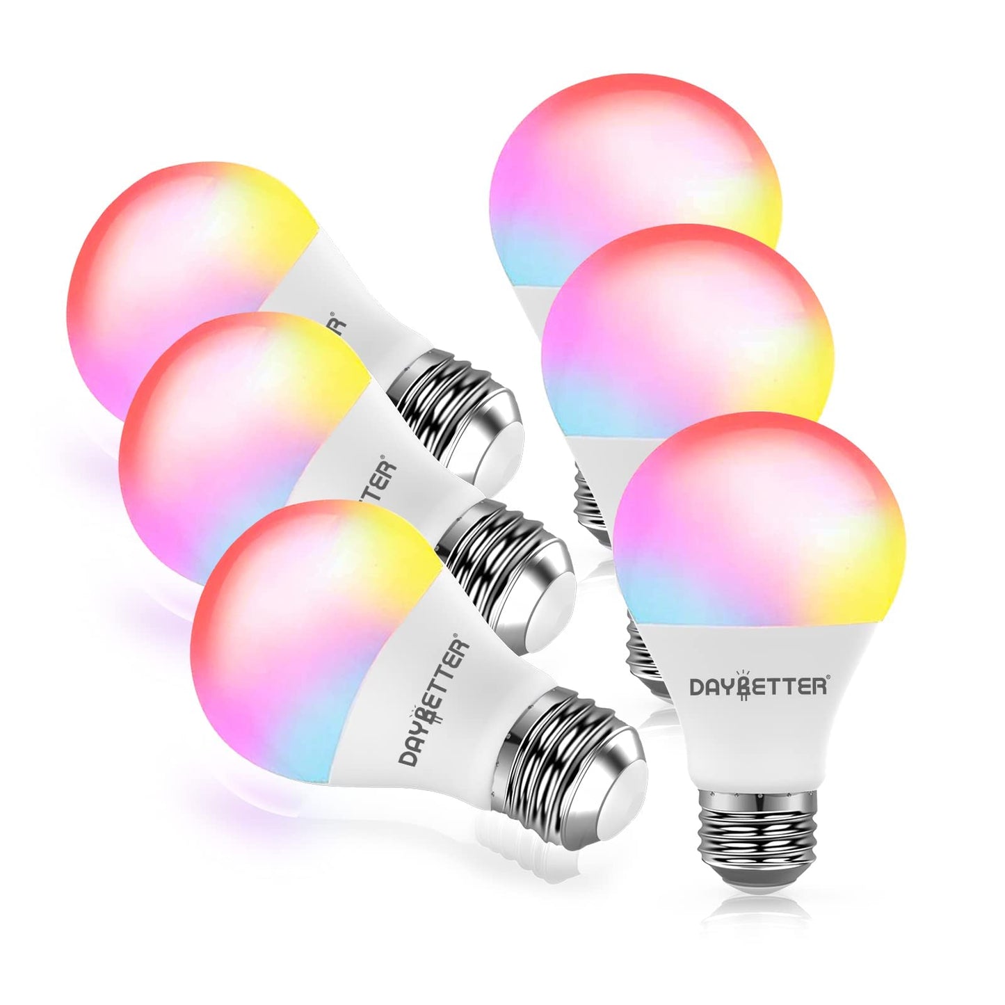 DAYBETTER Tuya Smart RGB WiFi LED Light Bulbs – A19 E26