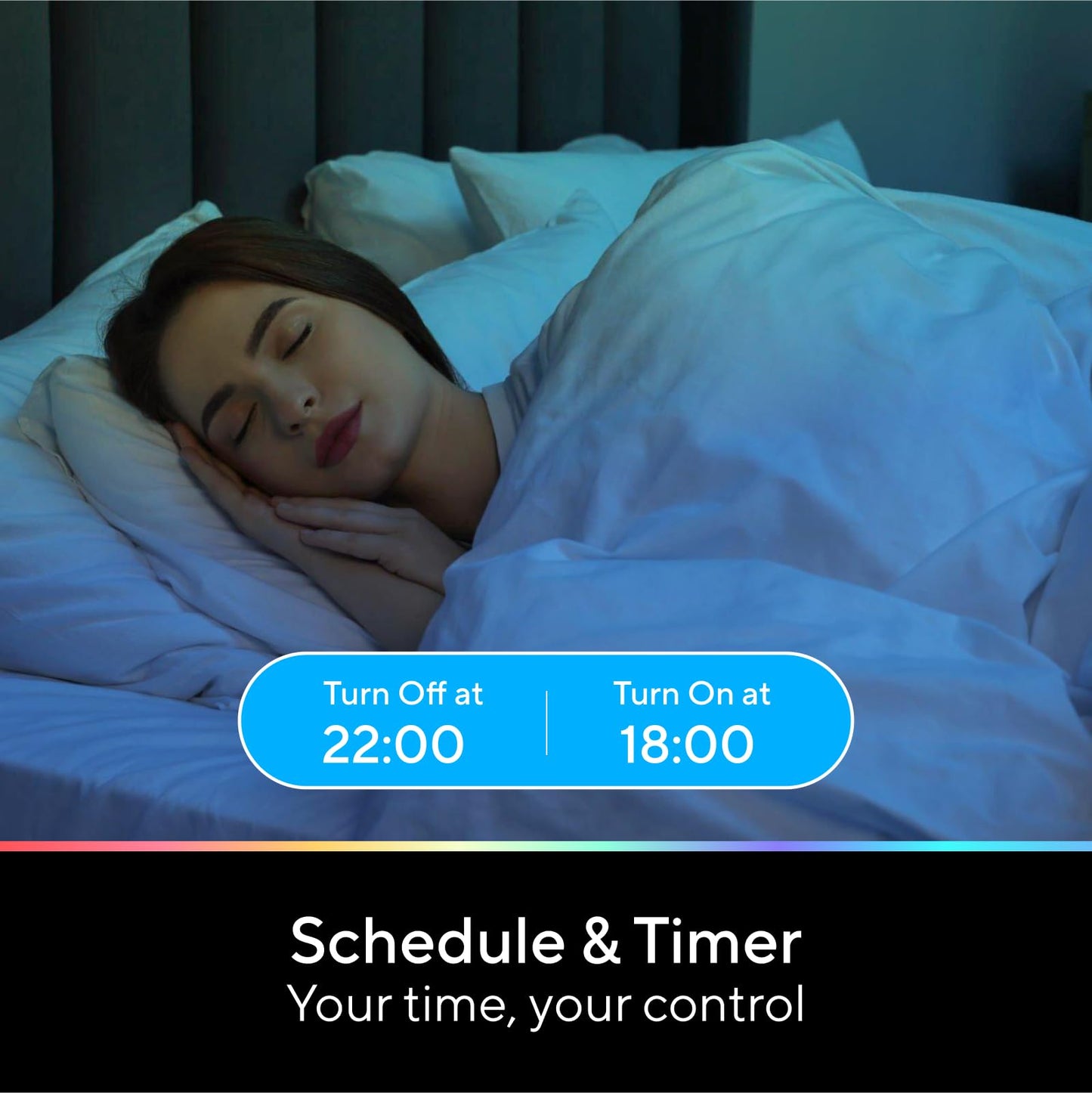 U-tec Smart RGB WiFi LED Light Bulbs with Alexa – A19 2 Pack