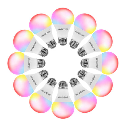 DAYBETTER Tuya Smart RGB WiFi LED Light Bulbs – A19 E26