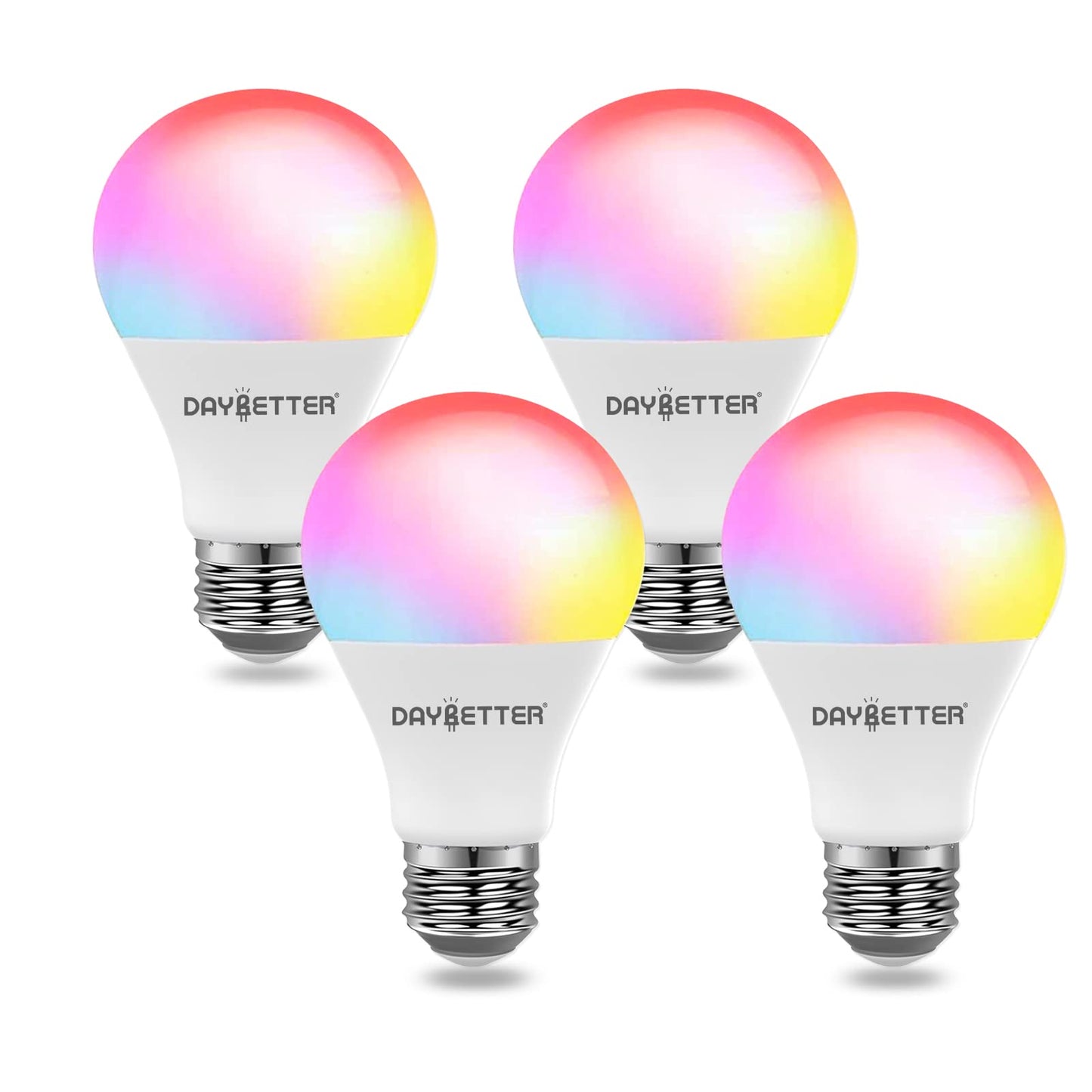 DAYBETTER Tuya Smart RGB WiFi LED Light Bulbs – A19 E26