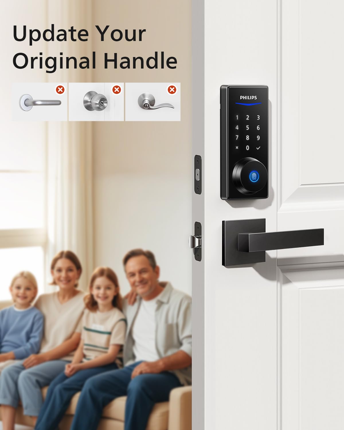 Philips Smart Door Lock with Fingerprint, App & Keyless Entry