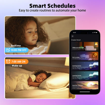 Nowepai Smart Colored Light Bulbs