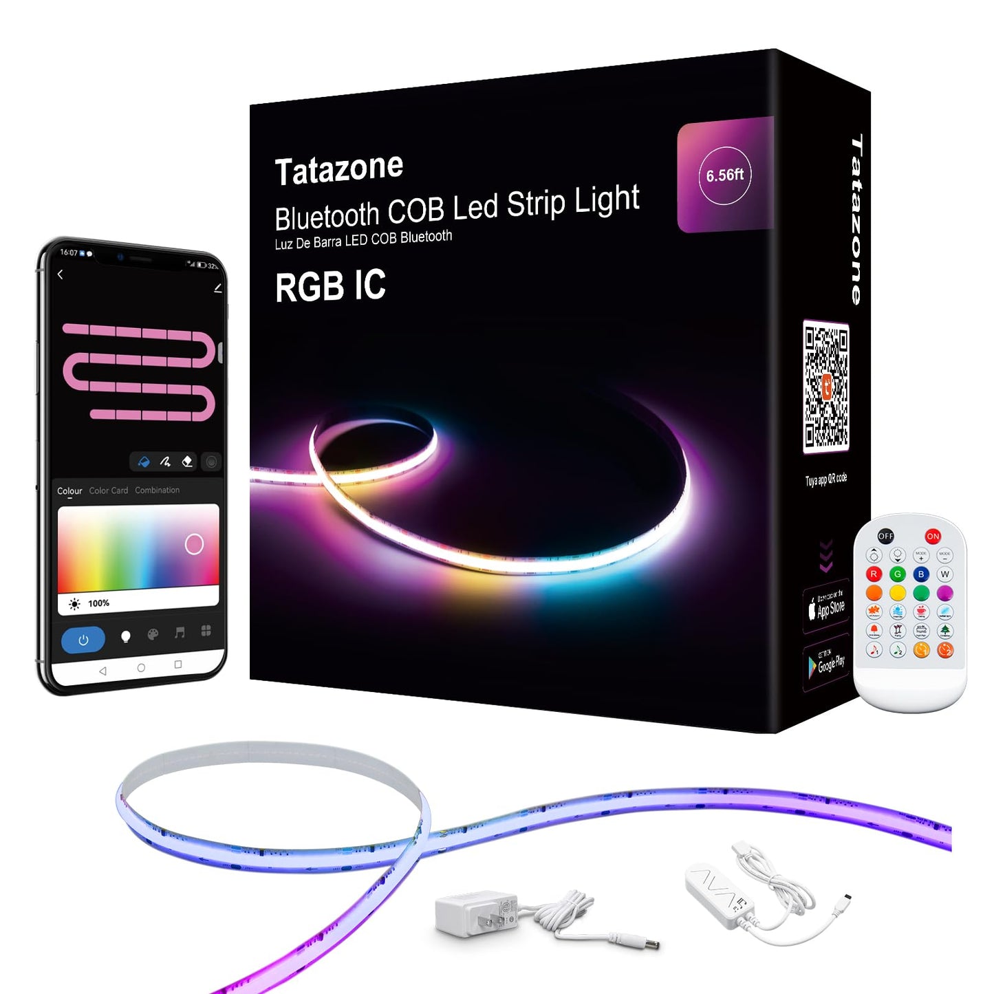 Tatazone RGB+IC COB Led Strip Light