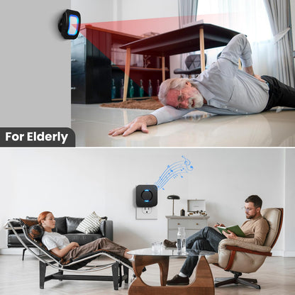 Wireless Motion Sensor Alarm System with LED Alert & Chime