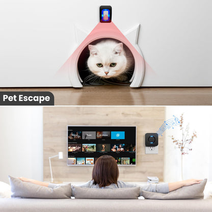 Wireless Motion Sensor Alarm System with LED Alert & Chime