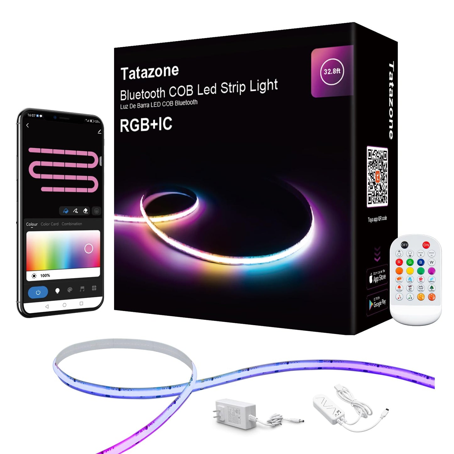 Tatazone RGB+IC COB Led Strip Light