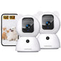 CINMOORE Security Camera Indoor, Non-Subscription AI Person/Pet/Cry Detection