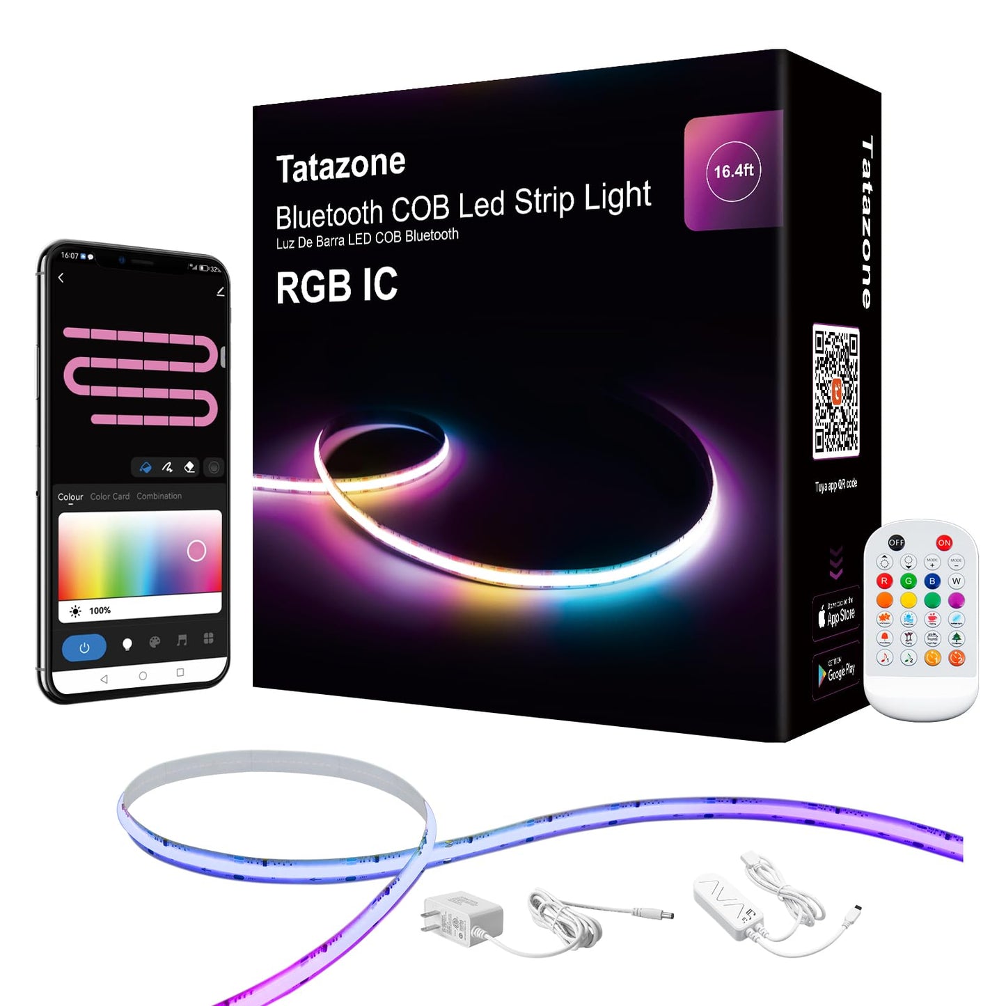 Tatazone RGB+IC COB Led Strip Light