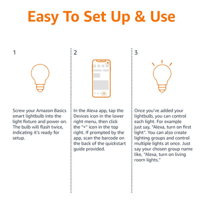 Amazon Basics Smart BR30 Light Bulb