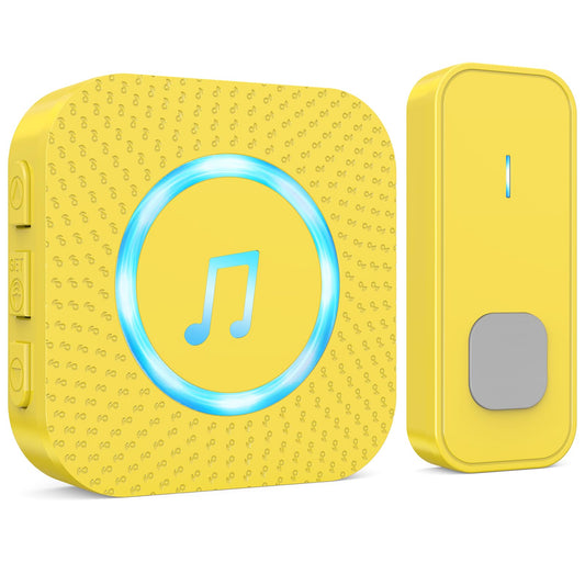 SURFOU Wireless Doorbell,Door Bells for Homes,Waterproof Doorbell Black N95K