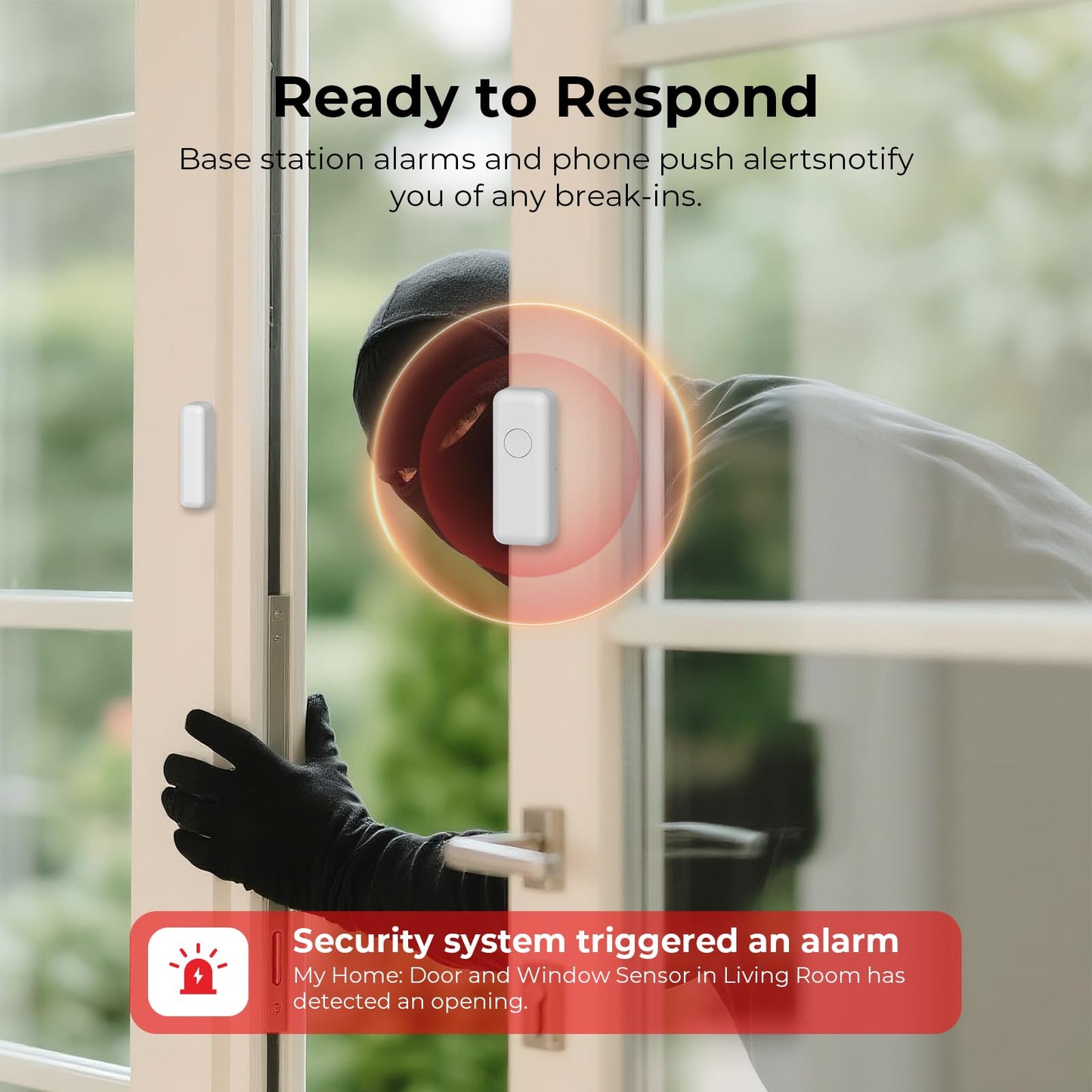 Hapippofa Alarm System for Home Security,WiFi/4G Home Alarm System with DIY