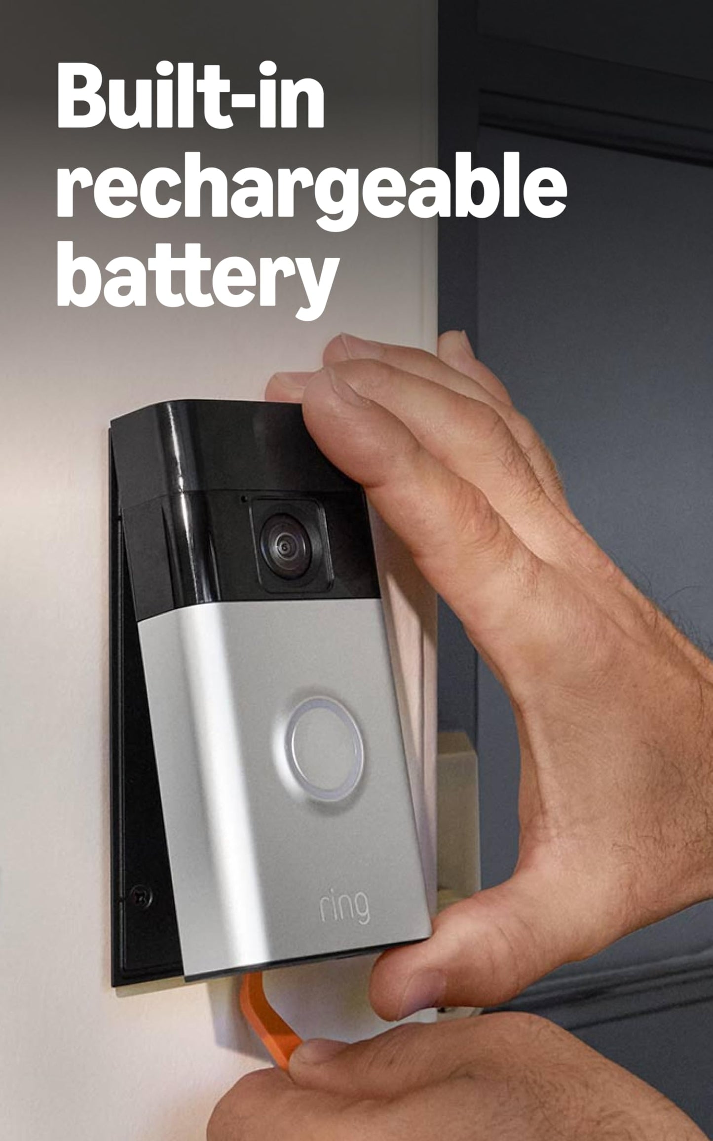 Ring Battery Video Doorbell with Head-to-Toe View & Motion Alerts