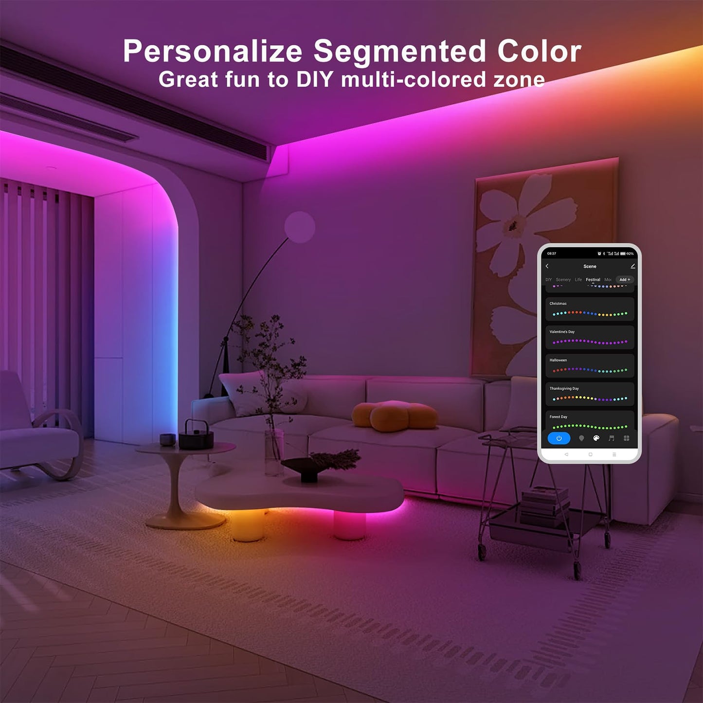 Tatazone RGB+IC COB Led Strip Light