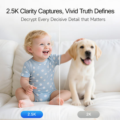 CINMOORE Security Camera Indoor, Non-Subscription AI Person/Pet/Cry Detection