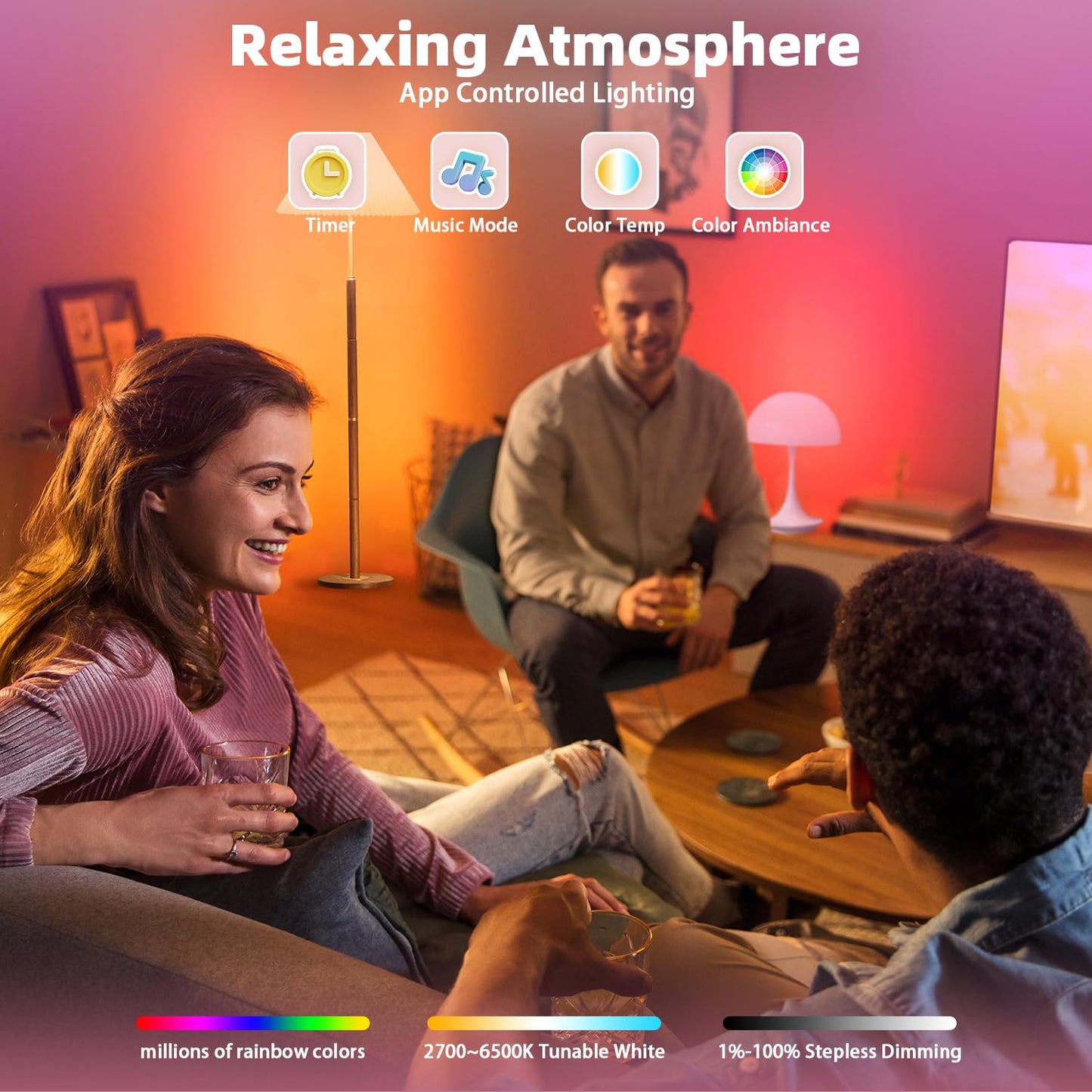 Nowepai Smart Colored Light Bulbs