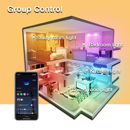 DAYBETTER Tuya Smart RGB WiFi LED Light Bulbs – A19 E26