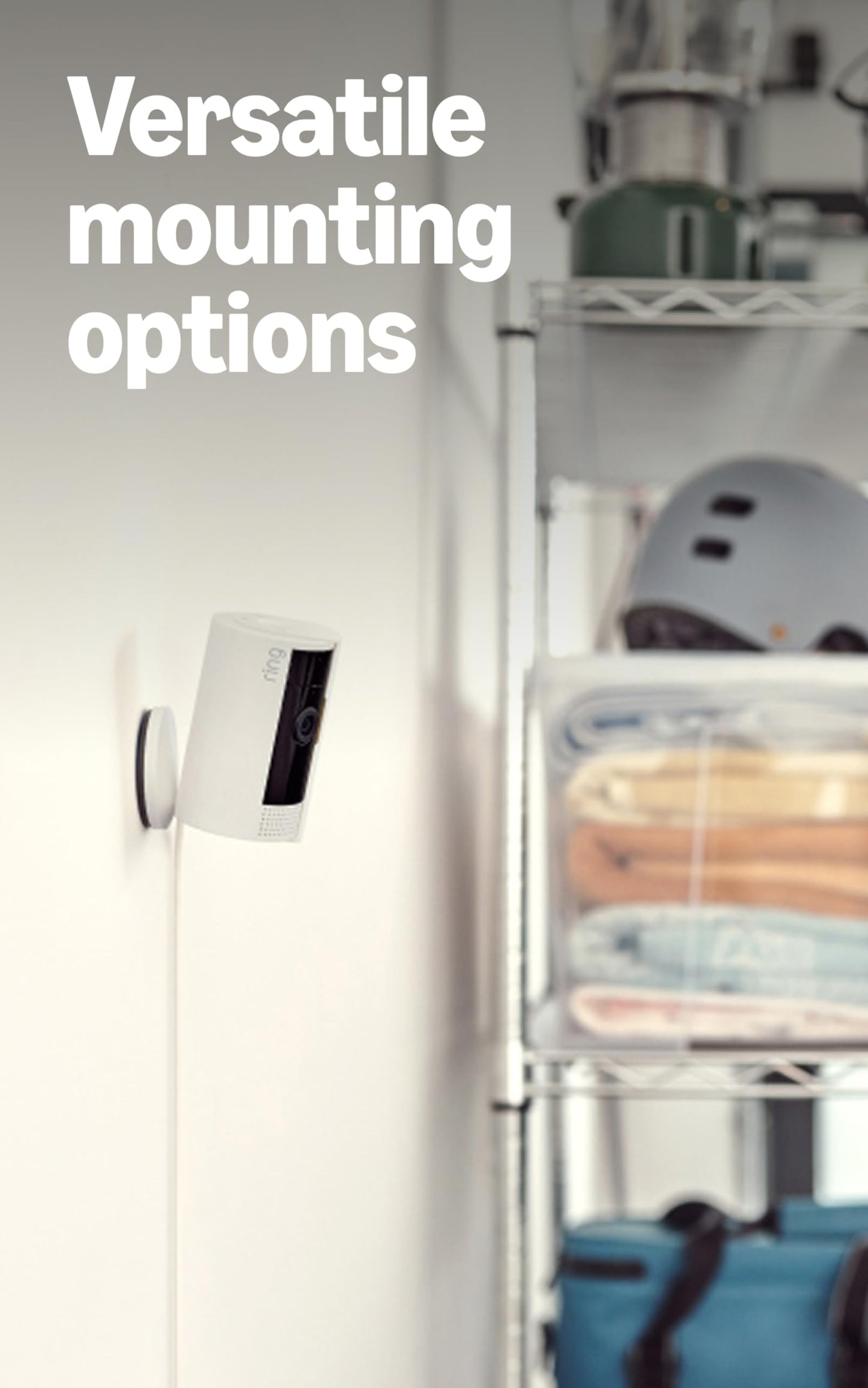 Ring Indoor Cam, Home or business security in 1080p HD video, White