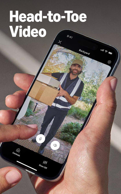 Ring Battery Video Doorbell with Head-to-Toe View & Motion Alerts